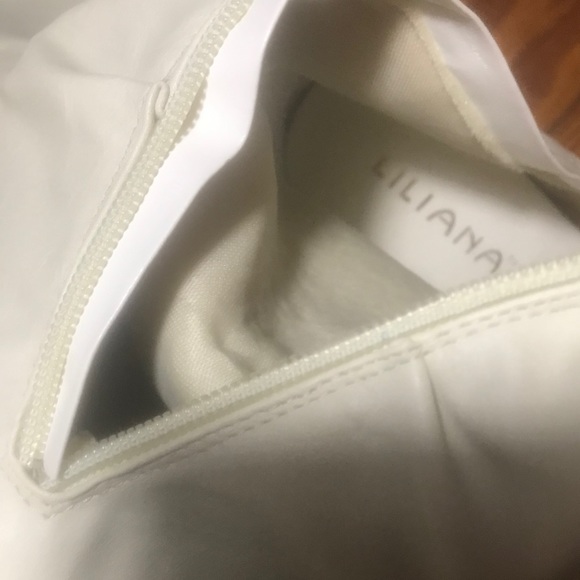 Liliana off white wedge heel boots - Picture 7 of 10